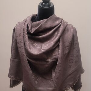 Louis Vuitton Monogram Brown Scarf